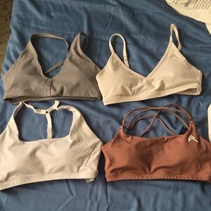 Oner Active Sports Bras - Gray, Cream, Brown